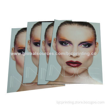 UV coating product catalog printing, glossy varnishing